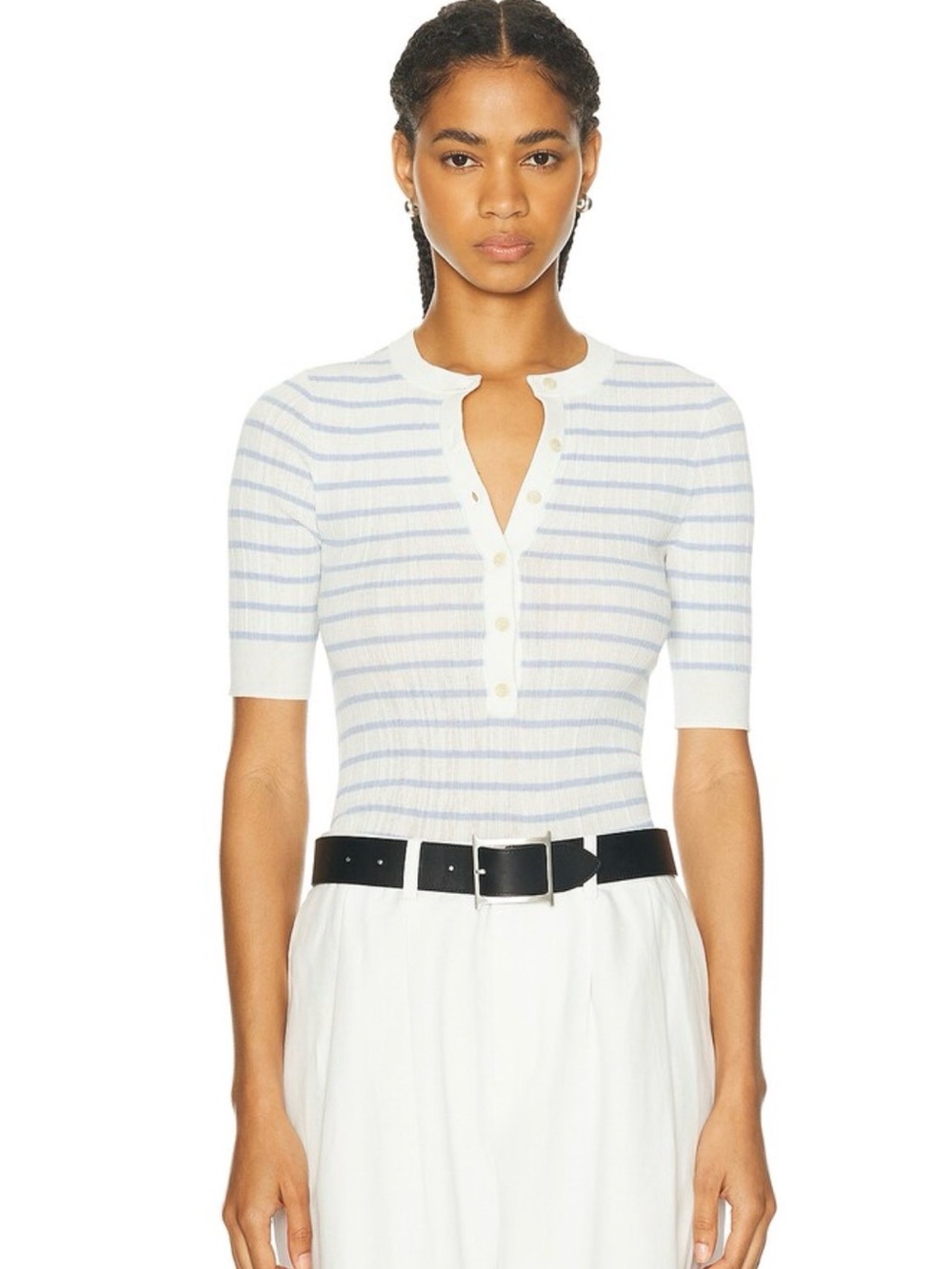 LN A.L.C. fisher top in  white/rio